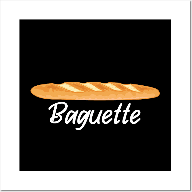 Baguette - I love Baguettes - French Baguette Wall Art by TheInkElephant